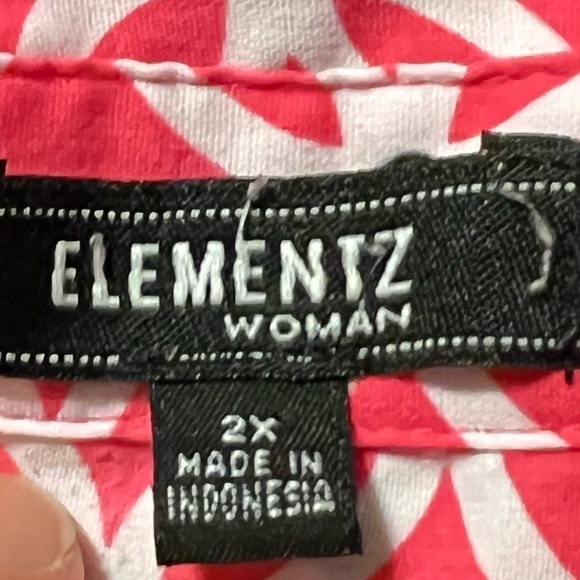 Elementz Woman blouse size 2X - Picture 6 of 8
